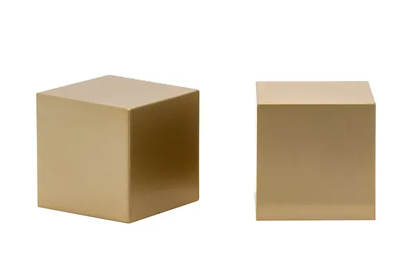Designer Metals 1 3/8" Square Endcap Finial (Pair) - Image 3