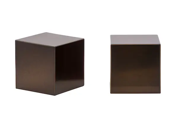 Designer Metals 1 3/8" Square Endcap Finial (Pair)