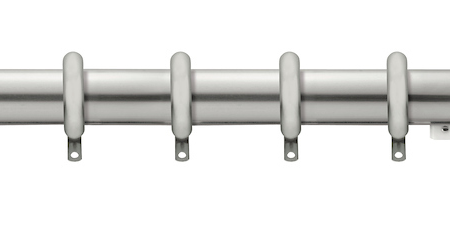 Designer Metals 1 3/8" Traverse Rods with Rings (4 Telescoping lengths available)