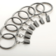 Kirsch Designer Metals Clip Ring Antique Silver