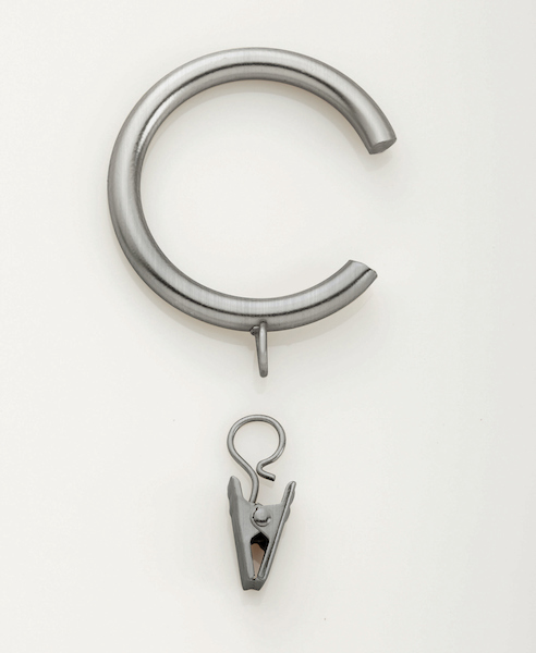 Kirsch Designer Metals Bypass C-Ring Antique Silver