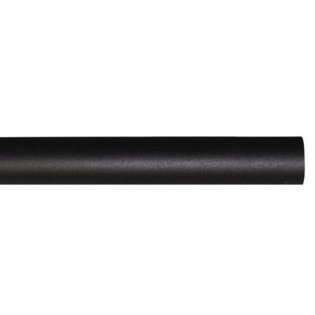 Kirsch Wrought Iron 1"  Smooth 6' Pole, Black (K56359.770)
