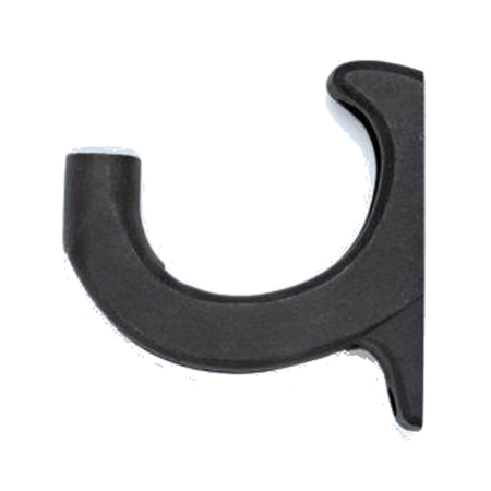 Kirsch Wrought Iron Accessory Holdback Base, Black (K56368.770)