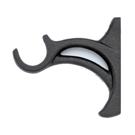 Kirsch Wrought Iron Bracket 3 1/2" return, Black (K56362.770)