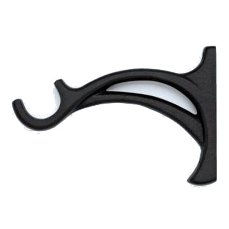 Kirsch Wrought Iron Bracket 5 3/8" return, Black (K56363.770)
