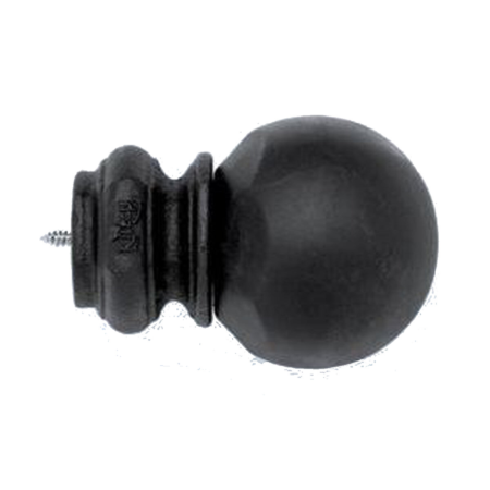 Kirsch Wrought Iron Finial Pedestal Ball, Black (K56351.770)