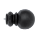 Kirsch Wrought Iron Finial Pedestal Ball, Black (K56351.770)