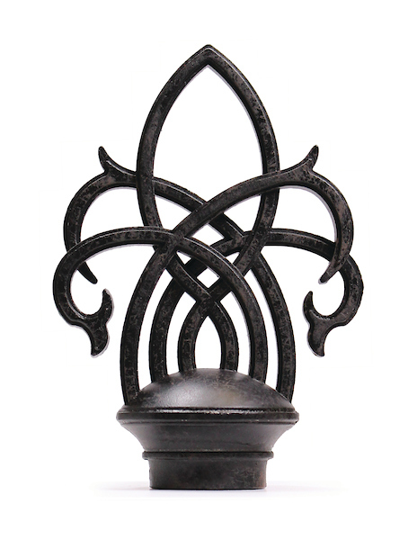 Wrought Iron Finial Inner Lace - Curtain Rod Club