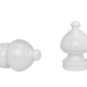 5509EG025 Wood Trends Finial Sherwood White