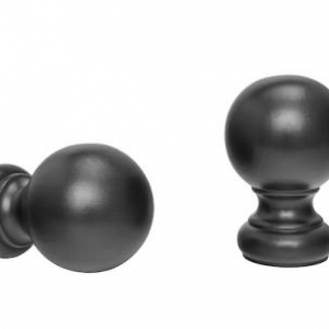5508EG059 Wood Trends Finial Ball Black