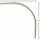 Architrac 90 Degree Bend for Cubicle Track 9600