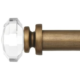 Rose Crystal Antique Brass